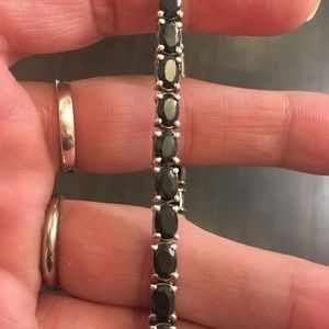 Black Sapphire Tennis Bracelet